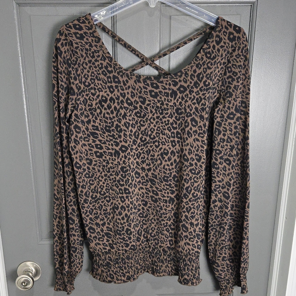 Michael Kors Leopard Print Shirt